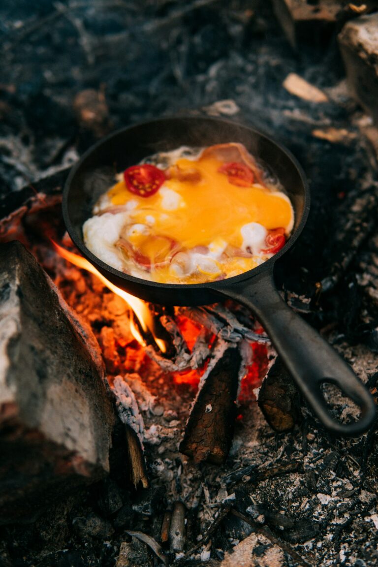 Best non-stick pans for eggs and pancakes displayed on a kitchen countertop with fresh eggs nearby